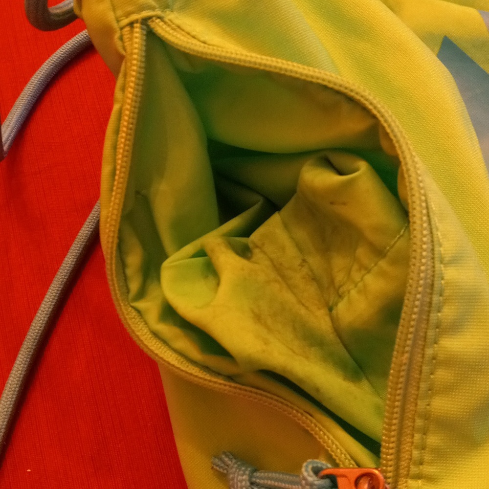 Nike Neon-Green Drawstring Bag with Blue Logo - Picture 7 of 11